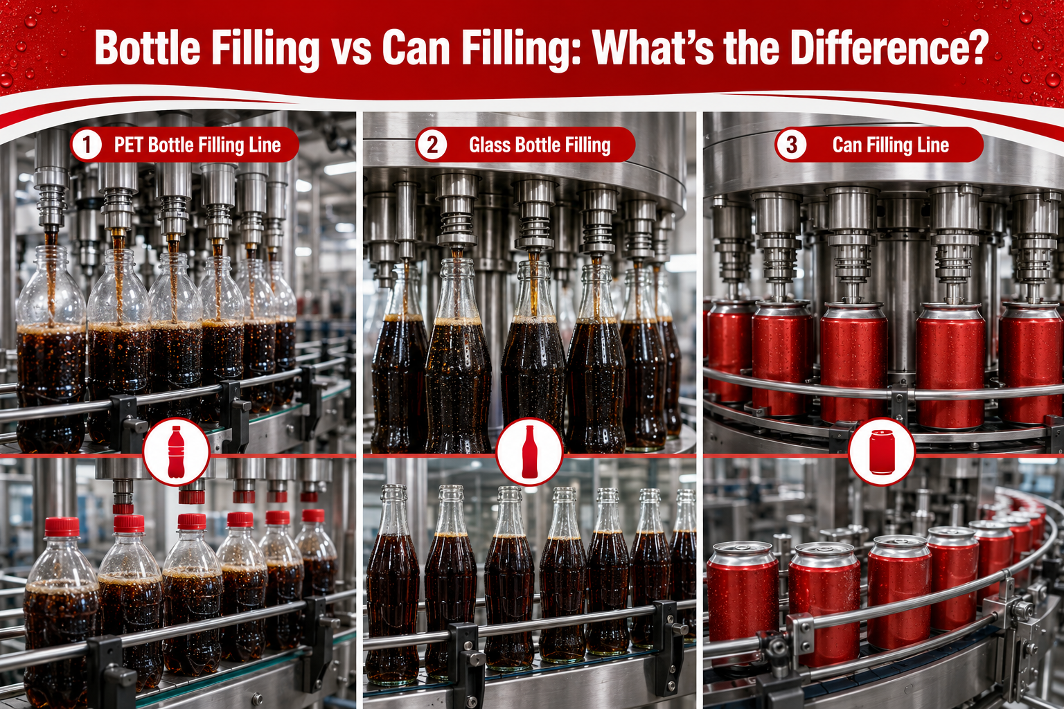 Bottle Filling vs Can Filler Machine