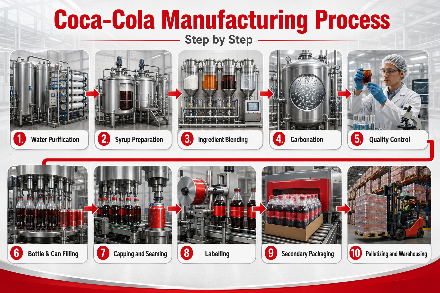 Coca Cola Manufacturing Process Step by Step