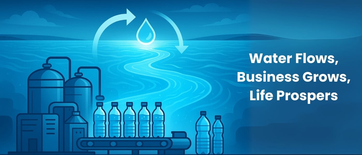 Water Flows Business Grows Life Prospers