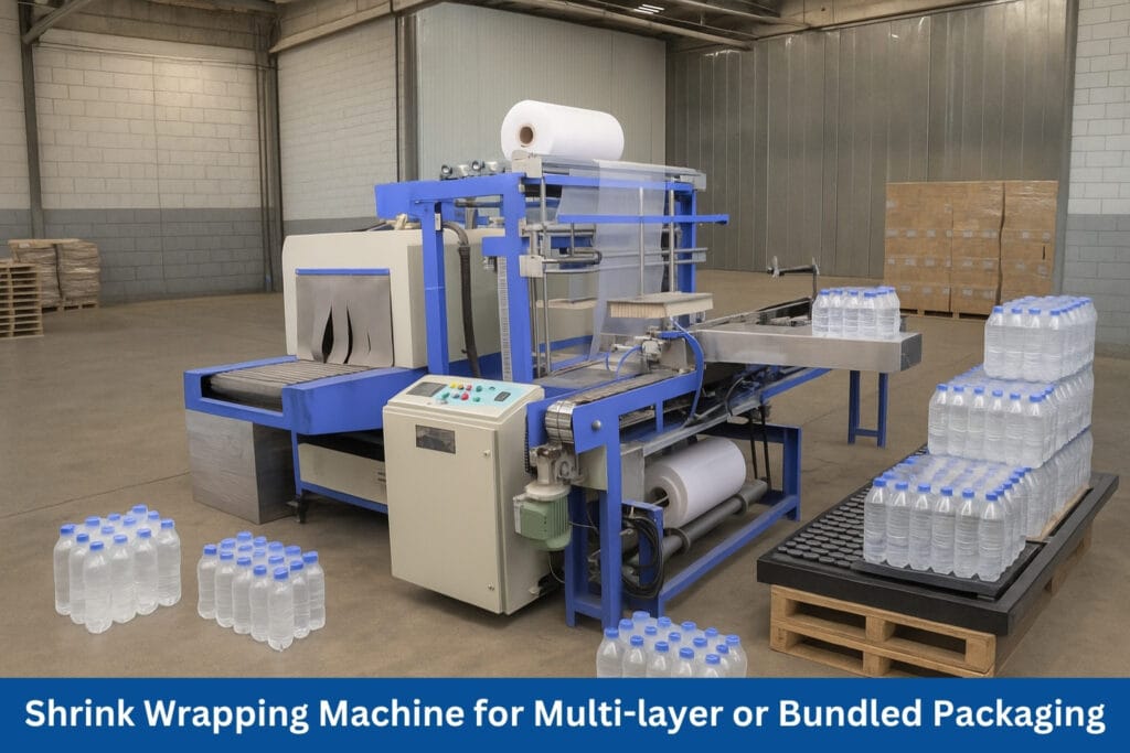 Shrink Wrapping Machine for multi-layer or bundled packaging