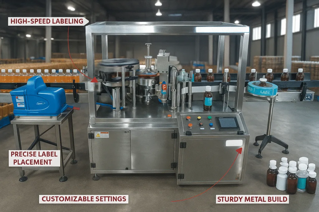 What are Features of a Commercial BOPP Label Machine for Beverage and Pharma Bottles