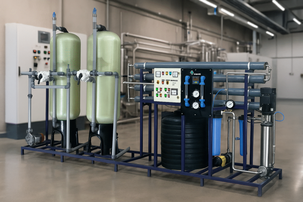 What industries benefit from Industrial RO Plants?