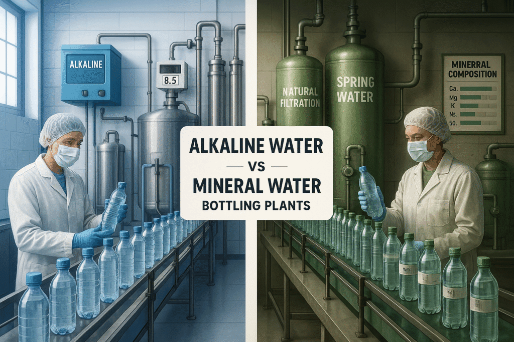 What is the Difference Between Alkaline Water and Mineral Water Bottling Plants?