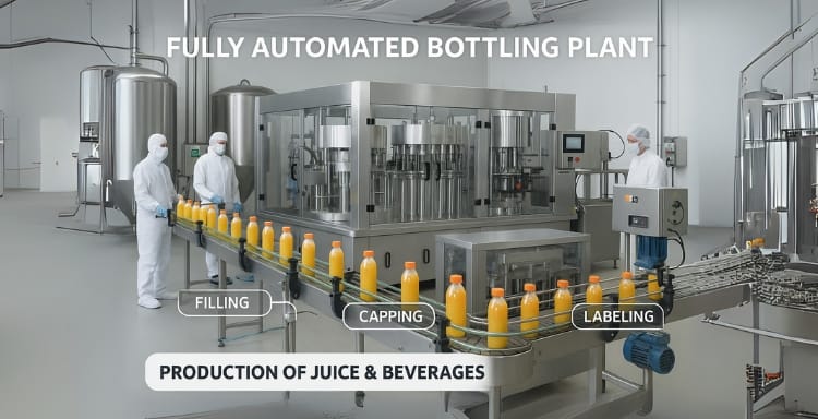 Fully-Automated-Bottling-Plant-for-Juice-Beverages-Production