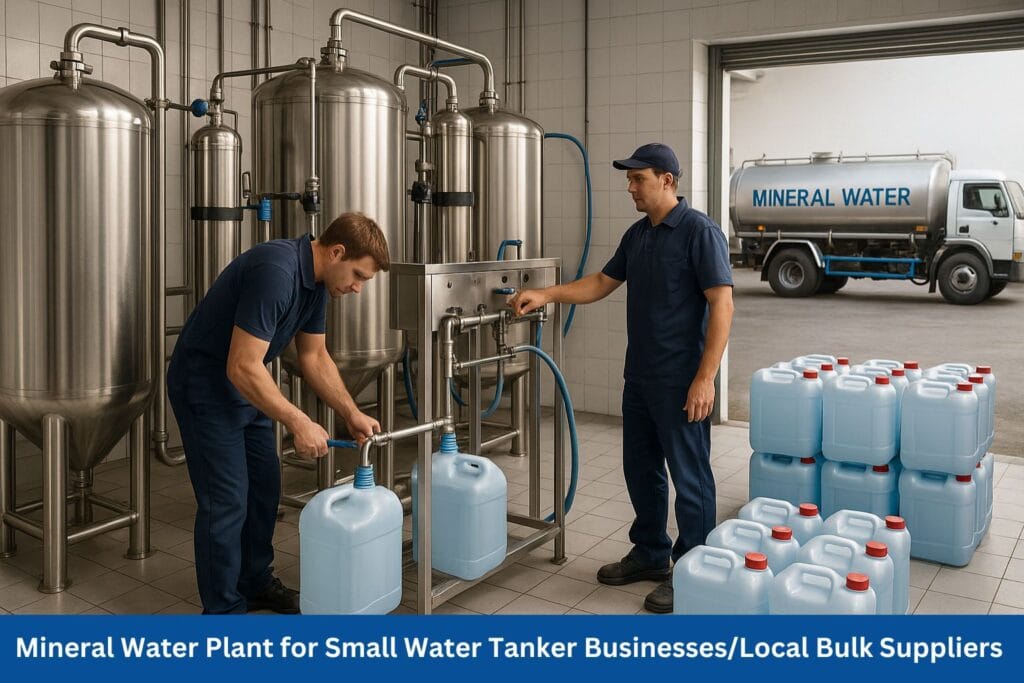 Mineral Water Plant for Small Water Tanker Businesses/Local Bulk Suppliers