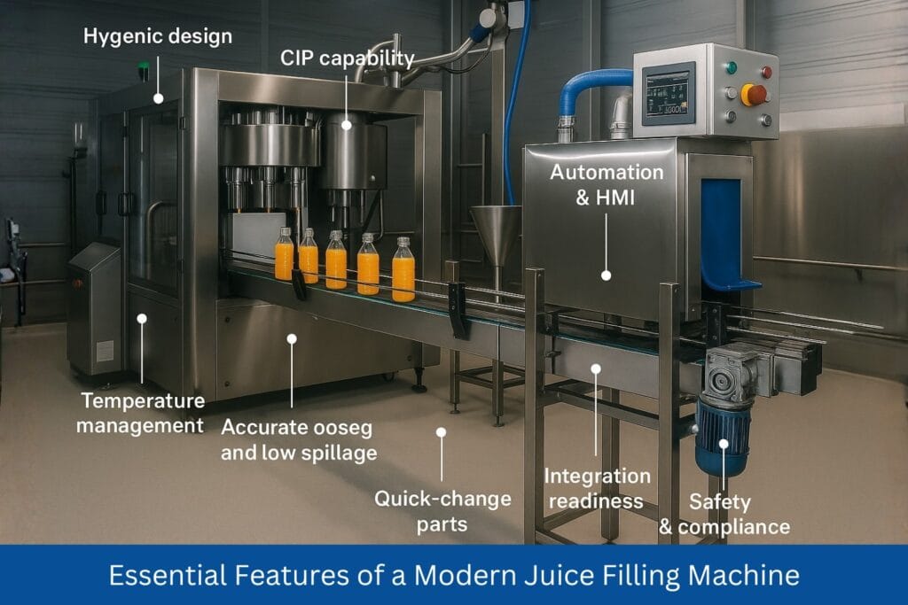 Essential Features of a Modern Juice Filling Machine