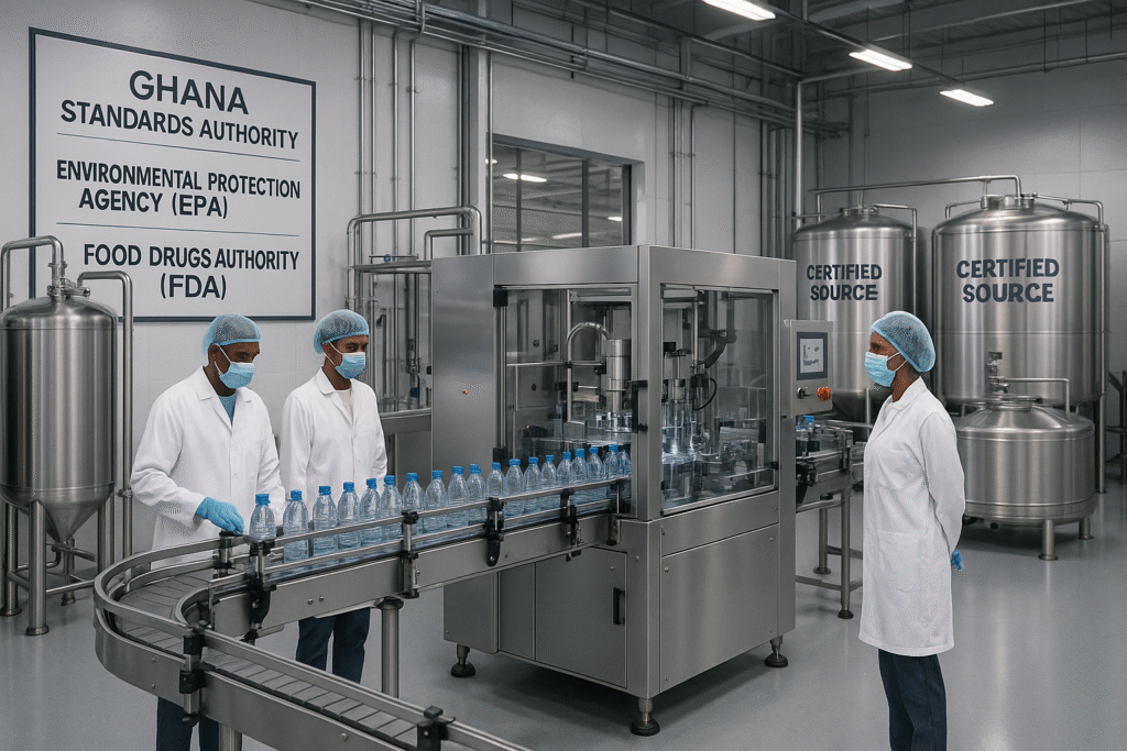 Licensing and Regulatory Requirements for Bottled Water Production in Ghana
