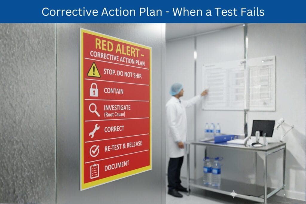 Corrective Action Plan - When a Test Fails