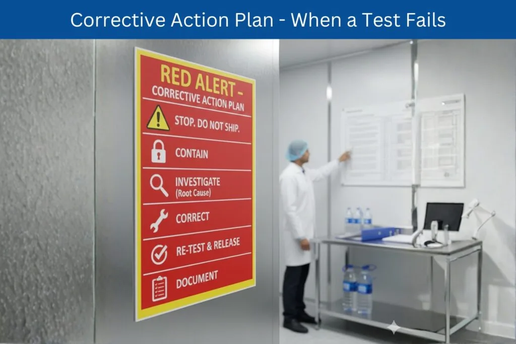 Corrective Action Plan - When a Test Fails