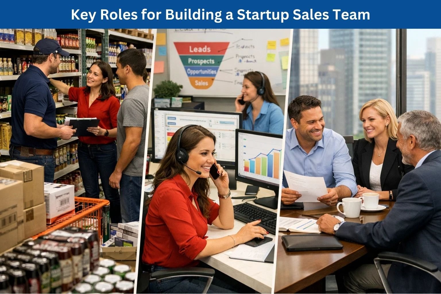 Key Roles for Building Startup Sales Team