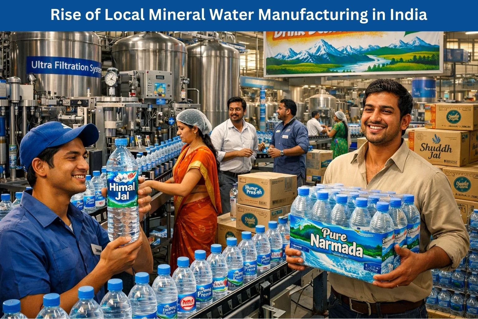 Rise Local Mineral Water Manufacturing in India
