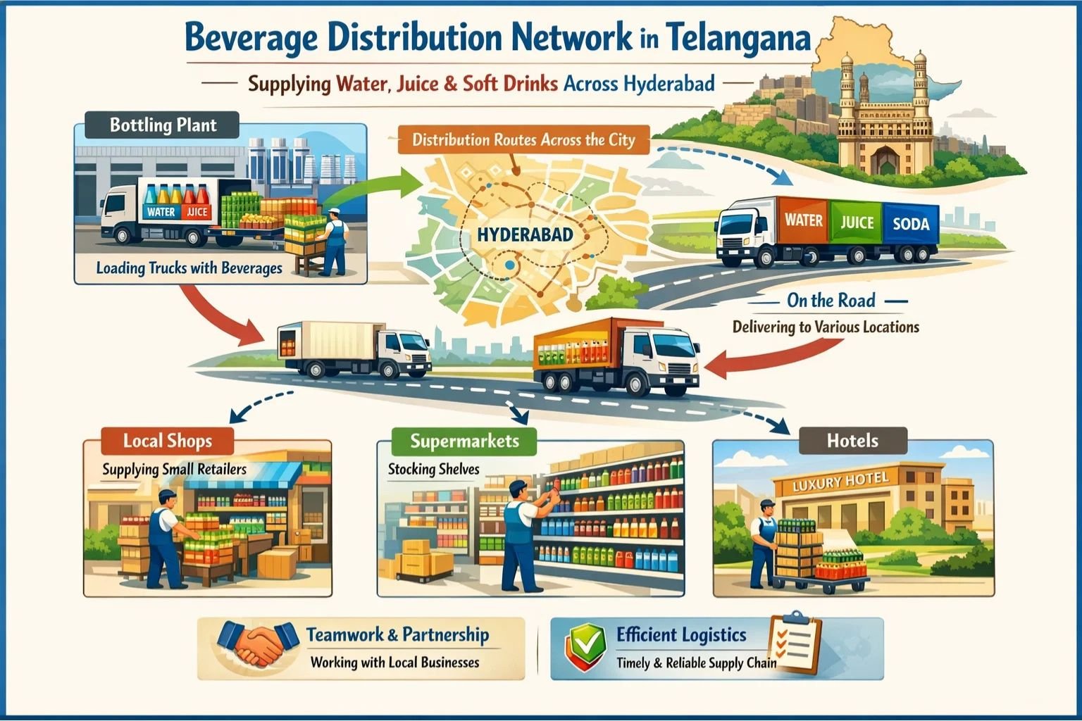 Distribution Network Packaged Beverages Hyderabad