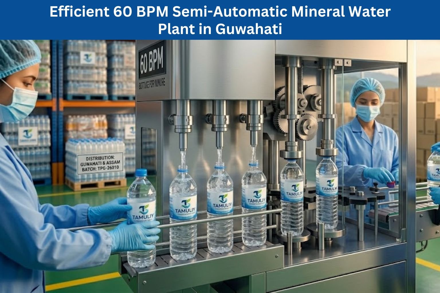 Efficient 60 BPM Semi Automatic Mineral Water Plant Guwahati