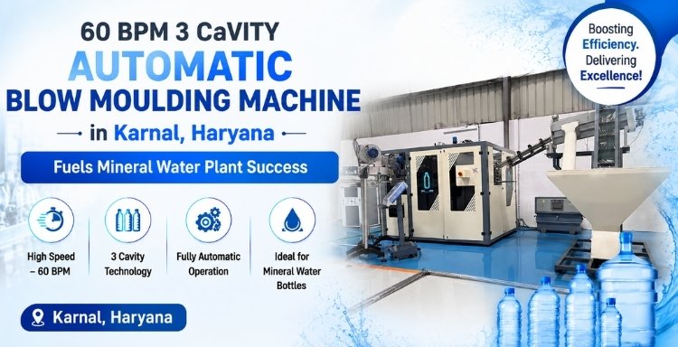 60 BPM Mineral Water Plant with 3 Cavity Automatic Blow Moulding Machine