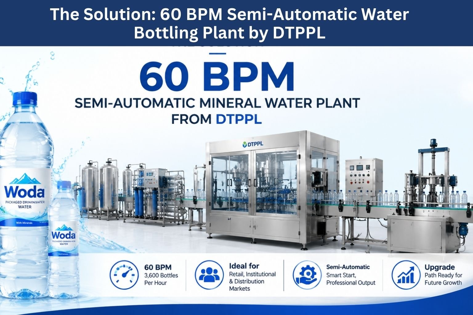 Semi-Automatic Water Bottling Plant DTPPL