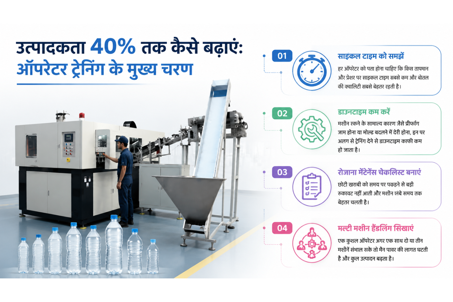 ऑपरेटर ट्रेनिंग के मुख्य चरण