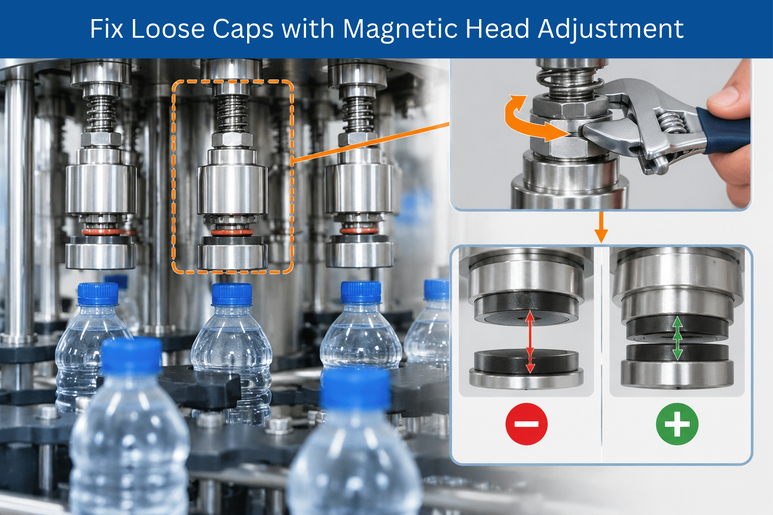 Fix Loose Caps with Magnetic Head Adjustment