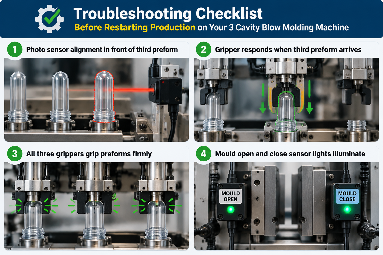 3 Cavity Blow Molding Machine Troubleshooting Guide