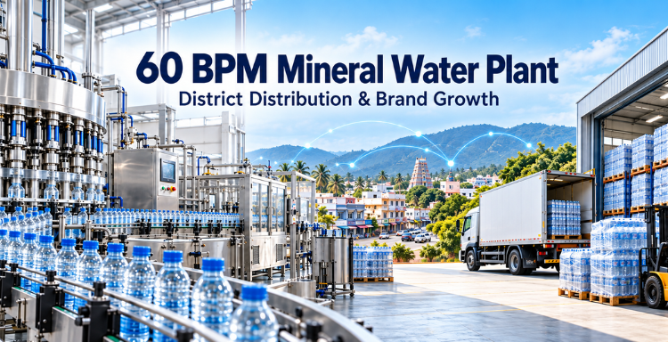 1. 60 BPM Mineral Water Plant for Regional Distribution